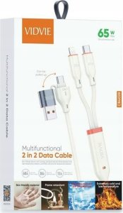 Kabel USB Vidvie USB-C - Lightning 1.2 m Biały (GSMA0244) 2
