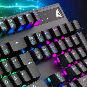 Klawiatura Sharkoon Sharkoon Gaming Tastatur Skiller SGK20 Mech rot, RGB LED,USB 5