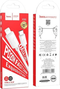 Kabel USB Hoco USB-C - Lightning 1 m Biały (HOCOACC7) 4
