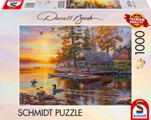 Schmidt Spiele Puzzle PQ 1000 DARREL BUSH Przystań kajakowa G3 1