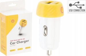 Ładowarka Koopman ŁADOWARKA SMOCHODOWA MULTI USB PD+QC SHELL 2