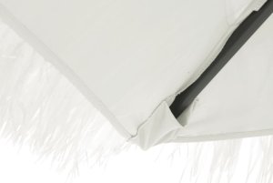 vidaXL vidaXL Parasol ogrodowy na stalowym słupku, biały, 388x388x248 cm 9
