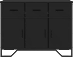 vidaXL Szafka czarna 97x32,5x74,5 cm 4