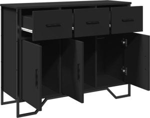 vidaXL Szafka czarna 97x32,5x74,5 cm 5