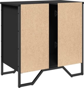 vidaXL vidaXL Szafka pod umywalkę, czarna, 60x35x60 cm 6