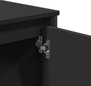 vidaXL vidaXL Szafka pod umywalkę, czarna, 60x35x60 cm 7