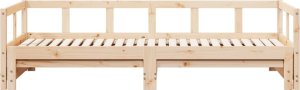 vidaXL Łóżko dzienne bez materaca, 90x190 cm, lite drewno sosnowe 5