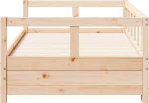 vidaXL Łóżko dzienne bez materaca, 90x190 cm, lite drewno sosnowe 6