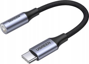 Adapter AV Ugreen Adapter Ugreen AV161 do słuchawek mini jack 3,5 mm (żeński) / USB-C (męski) 10 cm - szary 1