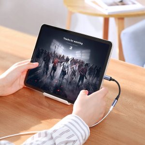 Adapter AV Ugreen Adapter Ugreen AV161 do słuchawek mini jack 3,5 mm (żeński) / USB-C (męski) 10 cm - szary 6