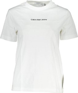 Calvin Klein BIAŁY DAMSKI T-SHIRT Z KRÓTKIM RĘKAWEM CALVIN KLEIN WHITE S 1