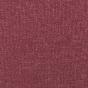 vidaXL vidaXL 3-osobowa sofa z podnóżkiem winna czerwień 210 cm, tkaniną 6