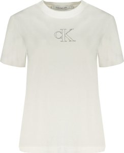 Calvin Klein CALVIN KLEIN DAMSKA KOSZULKA Z KRÓTKIM RĘKAWEM BIAŁA XL 1