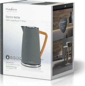 Czajnik Nedis Nedis KAWK510EGY czajnik elektryczny 1,7 l 2200 W Szary 5