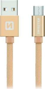 Kabel USB Swissten USB-A - micro-B 1.2 m Złoty (71522204) 4