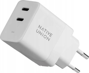 Ładowarka Native Union Native Union Fast GaN Charger - ladowarka 35W PD, 2x USB-C (white) 1