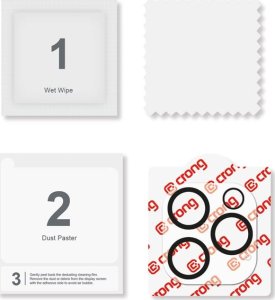Crong Lens Shield - Szkło na aparat i obiektyw iPhone 16 Pro / iPhone 16 Pro Max 2