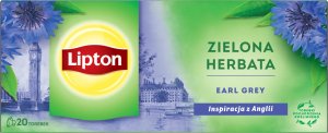 Lipton Herbata LIPTON zielona, Earl Grey, 20 torebek 1