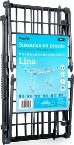 Suszarka na pranie Massido Suszarka na pranie stojąca rozkładana Lina 22 mb czarna 7