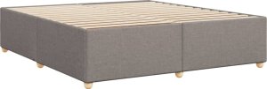 vidaXL vidaXL Rama łóżka bez materaca, taupe, 180x200 cm, obita tkaniną 3