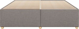 vidaXL vidaXL Rama łóżka bez materaca, taupe, 180x200 cm, obita tkaniną 4