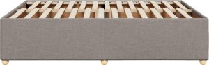 vidaXL Rama łóżka bez materaca, taupe, 140x200 cm, obita tkaniną 5