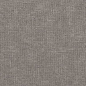 vidaXL Rama łóżka bez materaca, taupe, 140x200 cm, obita tkaniną 8