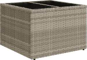 vidaXL 9-cz. zestaw mebli ogrodowych, poduszki, jasnoszary polirattan 7