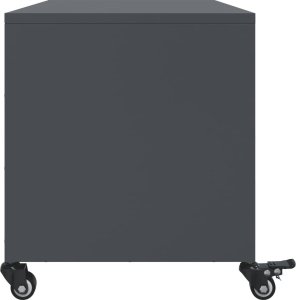 vidaXL vidaXL Szafka RTV, czarna, 68x39x43,5 cm, stal walcowana na zimno 7