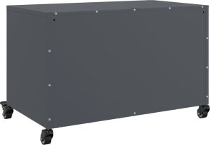 vidaXL vidaXL Szafka RTV, czarna, 68x39x43,5 cm, stal walcowana na zimno 8