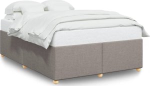 vidaXL vidaXL Rama łóżka bez materaca, taupe, 160x200 cm, obita tkaniną 2