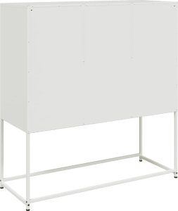 vidaXL vidaXL Szafka, biała, 100,5x39x107 cm, stal walcowana na zimno 8