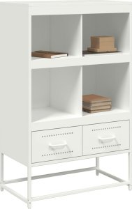 vidaXL vidaXL Szafka, biała, 68,5x39x111,5 cm, stal walcowana na zimno 4