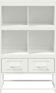 vidaXL vidaXL Szafka, biała, 68,5x39x111,5 cm, stal walcowana na zimno 5