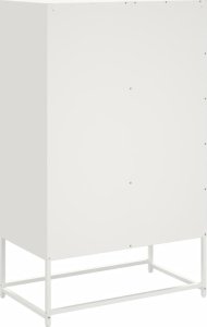 vidaXL vidaXL Szafka, biała, 68,5x39x111,5 cm, stal walcowana na zimno 7