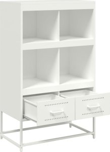 vidaXL vidaXL Szafka, biała, 68,5x39x111,5 cm, stal walcowana na zimno 8