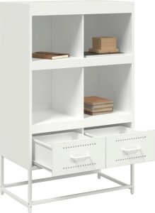vidaXL vidaXL Szafka, biała, 68,5x39x111,5 cm, stal walcowana na zimno 9