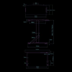 Biurko Ultradesk Iron Białe 132.5 cmx60.5 cm 15
