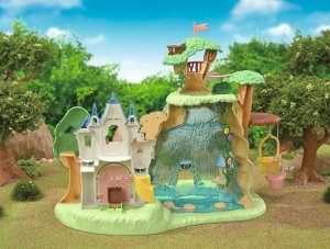 Figurka Epoch Sylvanian Families - Wyspa z wodospadem Secret Forest + figurka pieska husky (5761) 12