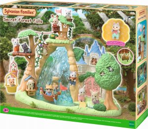 Figurka Epoch Sylvanian Families - Wyspa z wodospadem Secret Forest + figurka pieska husky (5761) 2