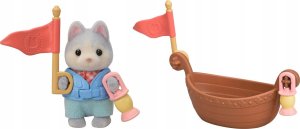 Figurka Epoch Sylvanian Families - Wyspa z wodospadem Secret Forest + figurka pieska husky (5761) 6