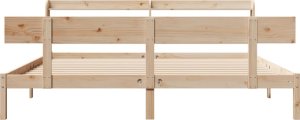 vidaXL vidaXL Rama łóżka bez materaca, 180x200 cm, lite drewno sosnowe 4