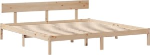 vidaXL vidaXL Rama łóżka bez materaca, 180x200 cm, lite drewno sosnowe 7