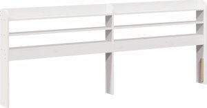 vidaXL vidaXL Rama łóżka bez materaca, biała, 180x200 cm, lite drewno sosnowe 8