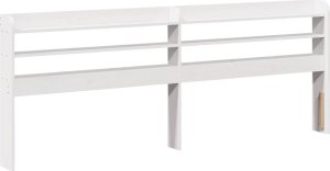 vidaXL vidaXL Rama łóżka bez materaca, biała, 150x200 cm, lite drewno sosnowe 8