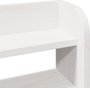 vidaXL vidaXL Rama łóżka bez materaca, biała, 100x200 cm, lite drewno sosnowe 10