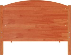vidaXL vidaXL Rama łóżka bez materaca, woskowy brąz, 75x190 cm, sosnowa 4