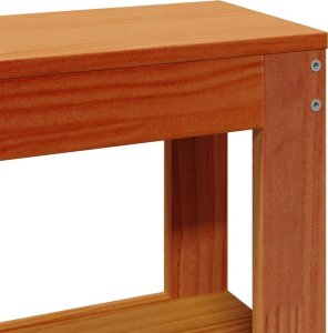 vidaXL vidaXL Rama łóżka bez materaca, woskowy brąz, 75x190 cm, sosnowa 10