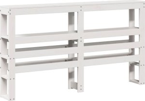 vidaXL Rama łóżka bez materaca, biała, 150x200 cm, lite drewno sosnowe 6