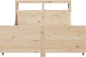 vidaXL vidaXL Rama łóżka bez materaca, 140x200 cm, lite drewno sosnowe 4
